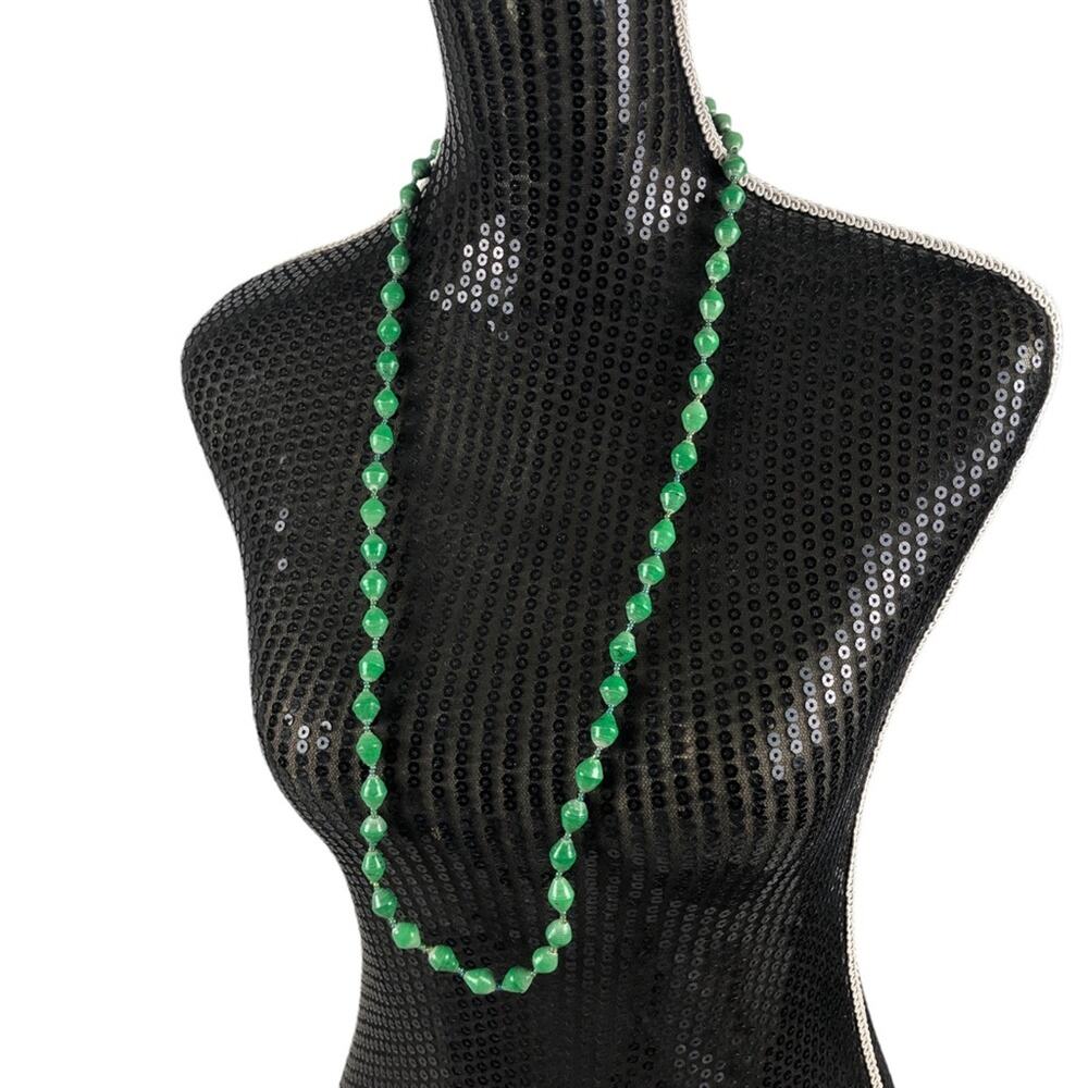 Beads for life boho green beaded necklace